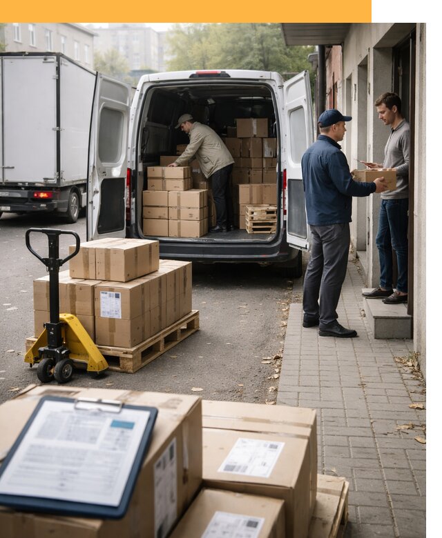 Доставка грузов от двери до двери с таможней от 45450 руб.