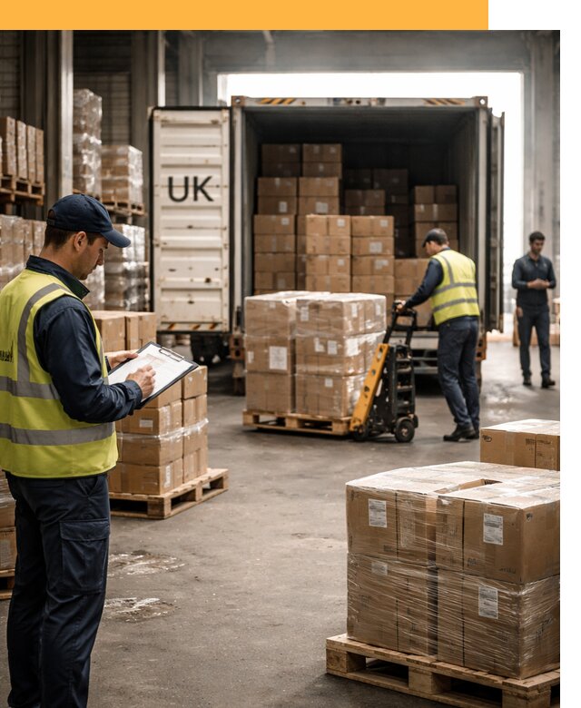 Доставка грузов из Великобритании с таможенным оформлением от 12625