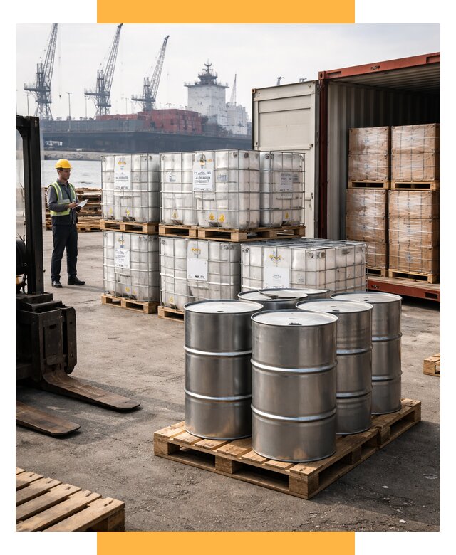 Доставка химического сырья из Индии от 252500 р. | СетСервис-Лнг