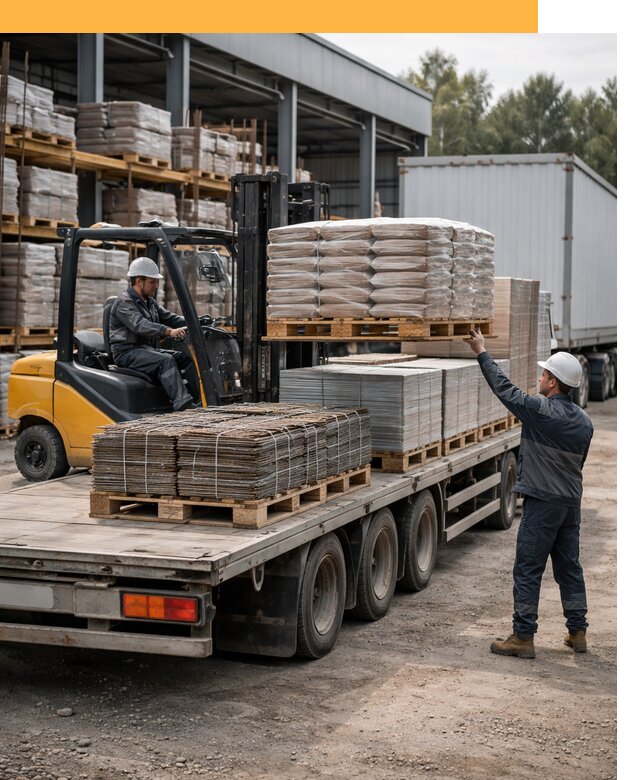 Перевозка строительных материалов по миру от 5555 руб