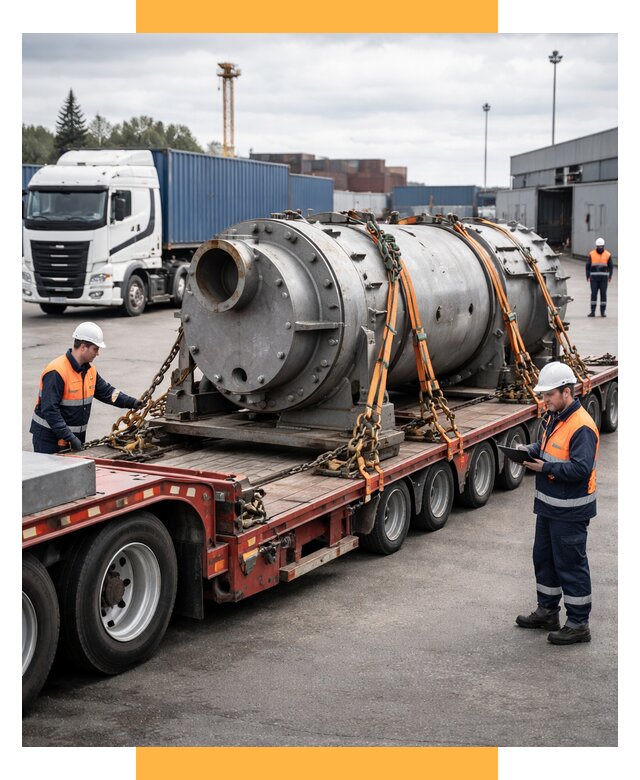 Перевозка тяжеловесных грузов под ключ от 151500 р. | СетСервис-Лнг