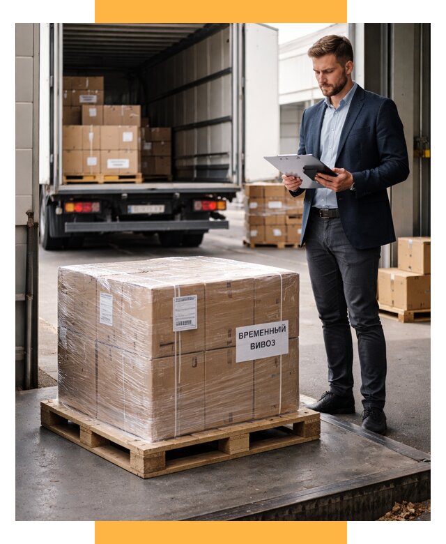 Временный вывоз товаров под ключ от 8080 р. | СетСервис-Лнг